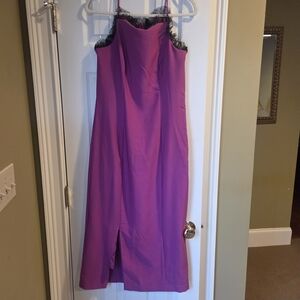 JS Collections Strapless Purple Dress